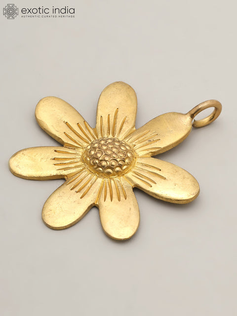 2" Small Brass Flower with Decor Attachment
