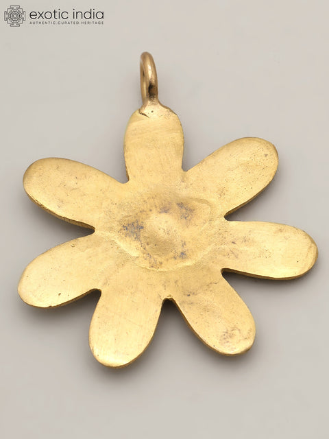 2" Small Brass Flower with Decor Attachment