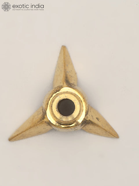 Small Brass Wick Holder for Pooja Diya