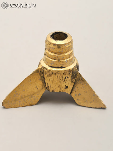Small Brass Wick Holder for Pooja Diya