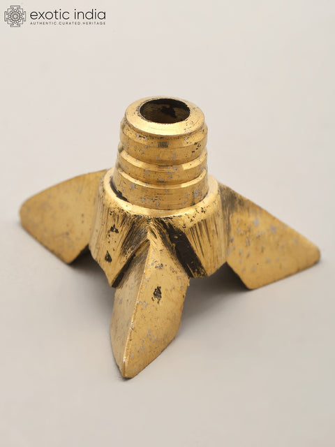 Small Brass Wick Holder for Pooja Diya