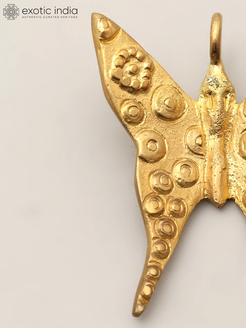 2" Small Brass Butterfly with Decor Attachment