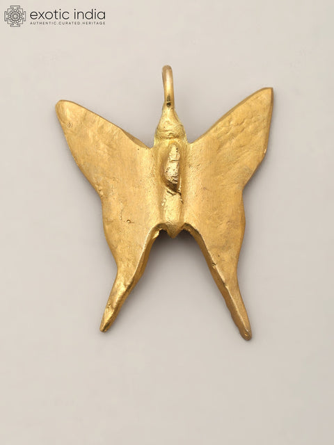 2" Small Brass Butterfly with Decor Attachment