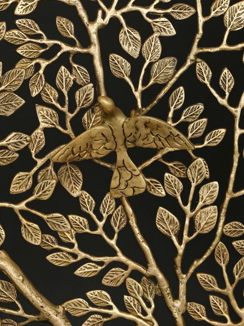 82" Huge Brass Tree of Life with Birds