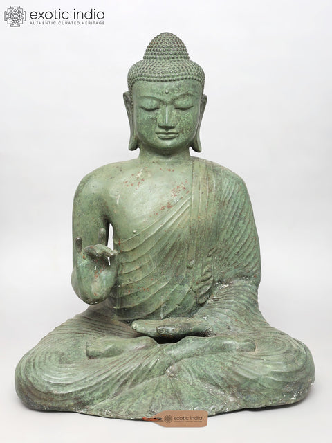 29" Lord Buddha in Teaching Mudra | Brass Statue
