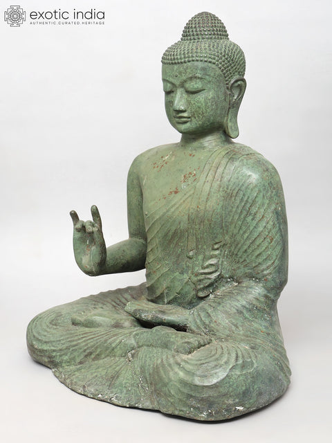 29" Lord Buddha in Teaching Mudra | Brass Statue
