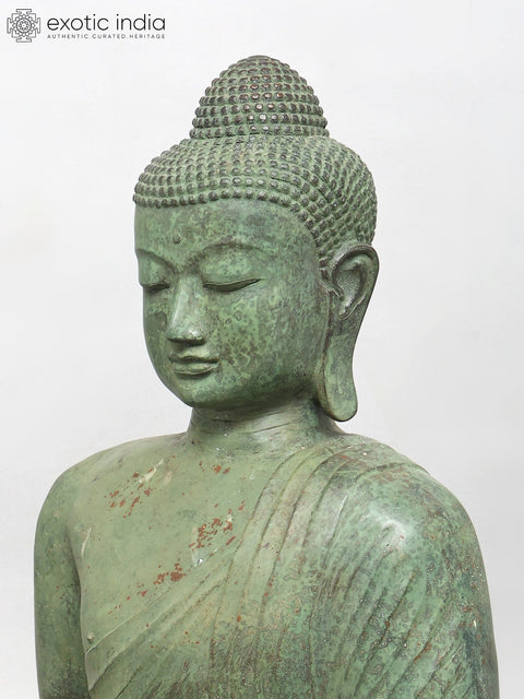 29" Lord Buddha in Teaching Mudra | Brass Statue