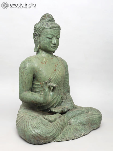 29" Lord Buddha in Teaching Mudra | Brass Statue