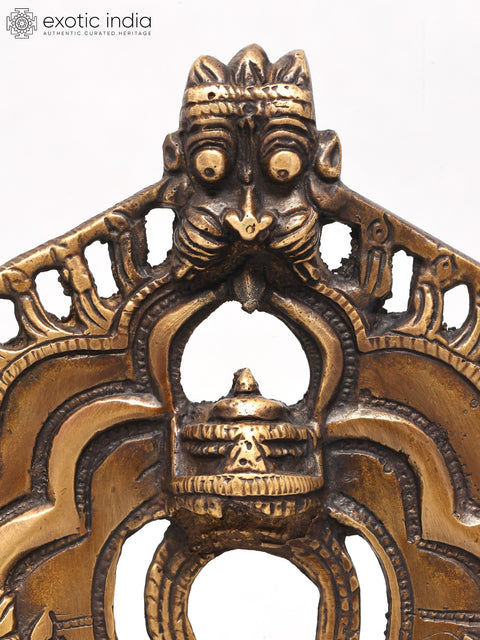 11" Divine Brass Prabhavali Torana - Traditional Idol Arch