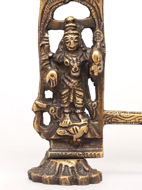 11" Divine Brass Prabhavali Torana - Traditional Idol Arch