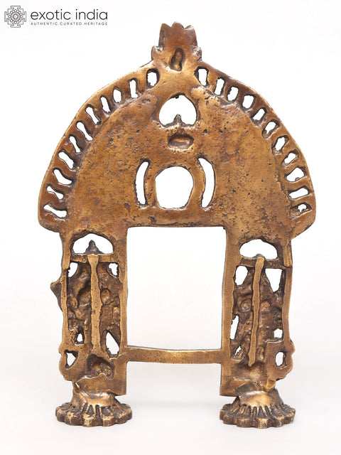 11" Divine Brass Prabhavali Torana - Traditional Idol Arch