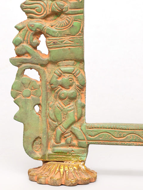 11" Brass Kirtimukha Prabhavali for Deity
