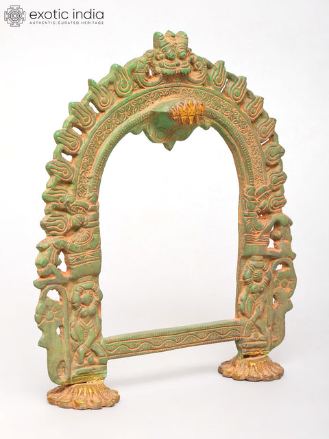 11" Brass Kirtimukha Prabhavali for Deity