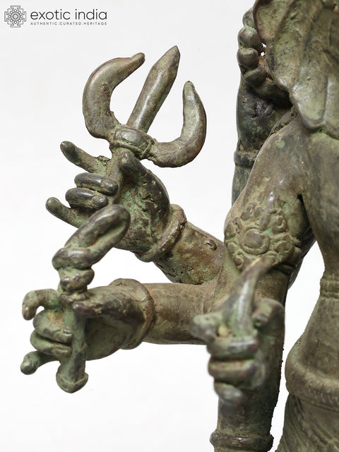 15" Eight Armed Lord Ganesha | Brass Statue