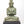 5" Small Crown Buddha Seated on Wood Base | Brass Statue
