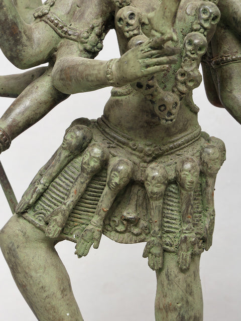 24" Ten Armed Goddess Kali | Brass Statue