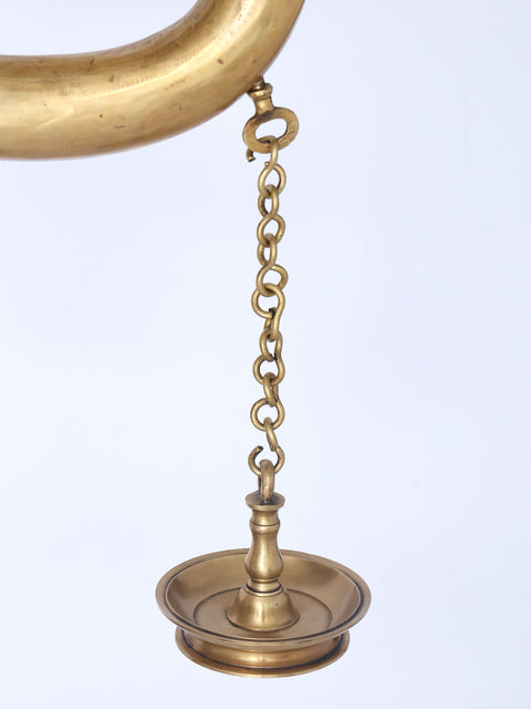 65" Super Large Brass Kerala Style Multi Deepam Lamp | Traditional Indian Multi Diya Stand