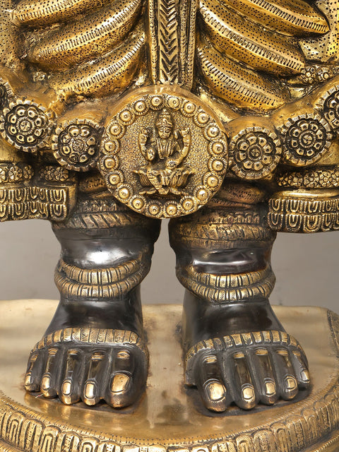 67" Large Black and Golden Tirupati Balaji (Venkateshvara) | Brass Statue