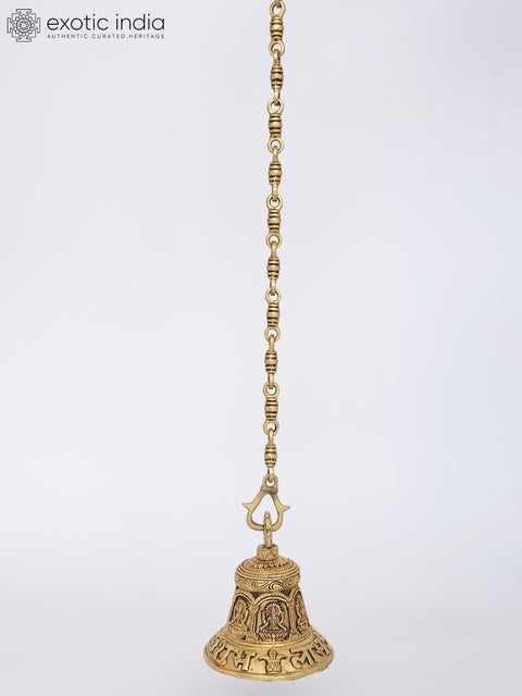 6" Lakshmi Ganesha Saraswati Hanging Bell