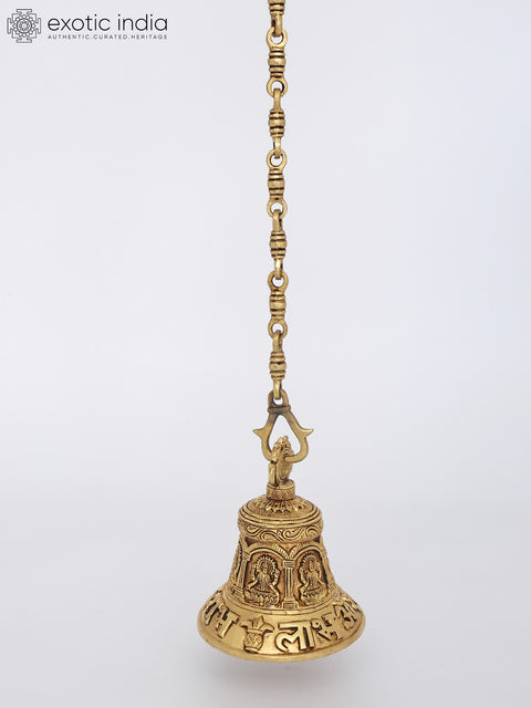6" Lakshmi Ganesha Saraswati Hanging Bell