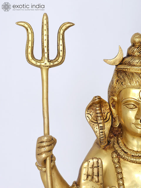 24" Lord Shiva Family | Brass Statue