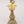 8" Superfine Five Wicks Peacock Lamp in Brass