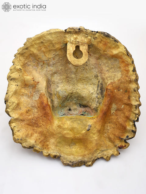 15" Lion Face Wall Hanging Statue | Decorative Showpiece