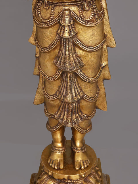 82" Huge Deep Lakshmi | Brass Statue