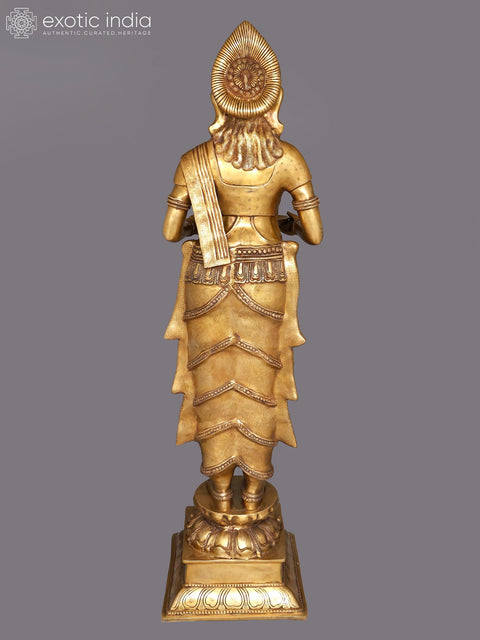 82" Huge Deep Lakshmi | Brass Statue