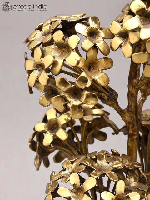 17" Golden Blossom Tree in Brass | Artistic Home Decor