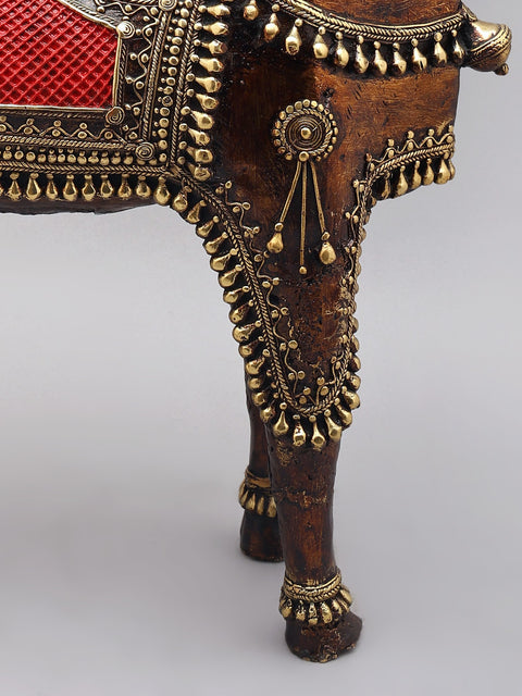 21" Tribal Nandi - Vahana of Lord Shiva | Dhokra Art Brass Statue