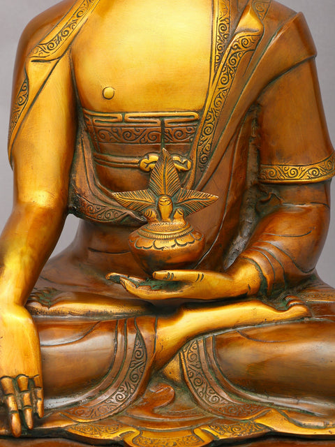 21" Brass Medicine Buddha | Brass Statue