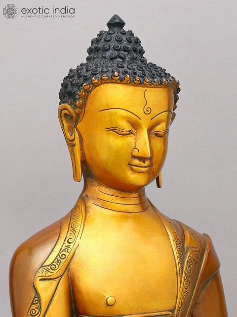 21" Brass Medicine Buddha | Brass Statue