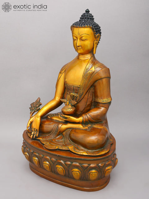 21" Brass Medicine Buddha | Brass Statue