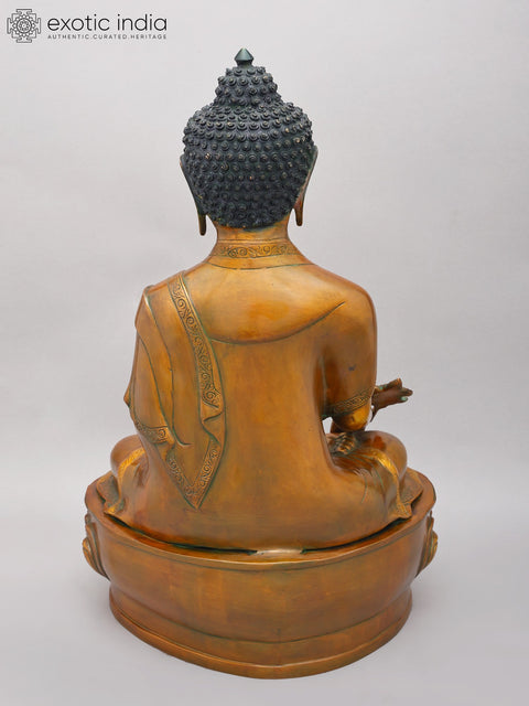 21" Brass Medicine Buddha | Brass Statue