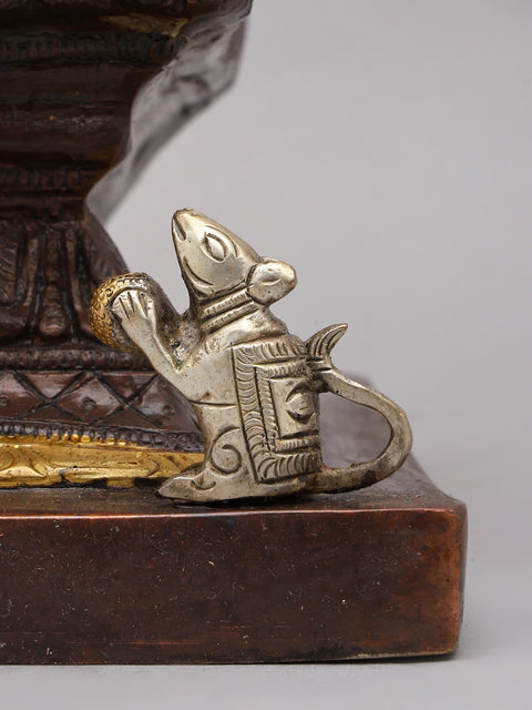 18" Four Armed Blessing Lord Ganesha | Brass Statue