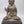 17" Crowned Medicine Buddha | Brass Statue on Wood Base