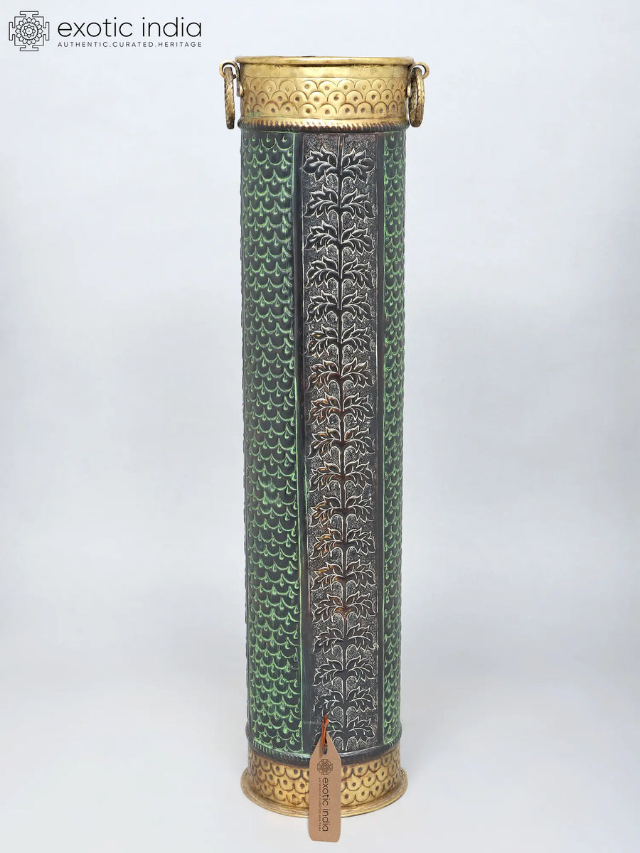 Designer Brass Planter for Home Decor