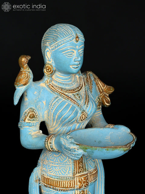 11" Deeplakshmi Statue in Brass