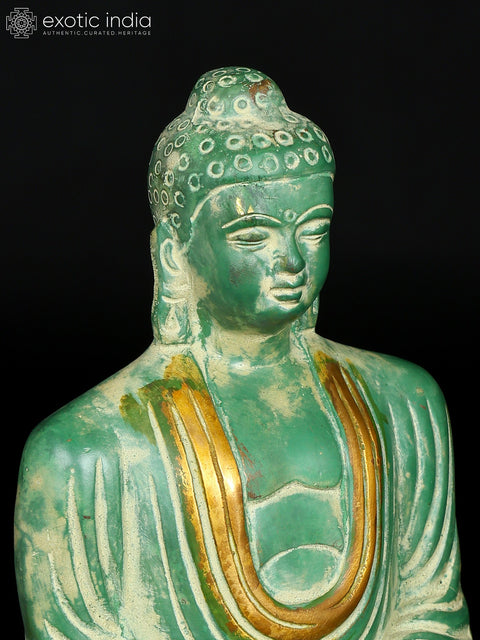 8" Sitting Buddha | Brass Statue