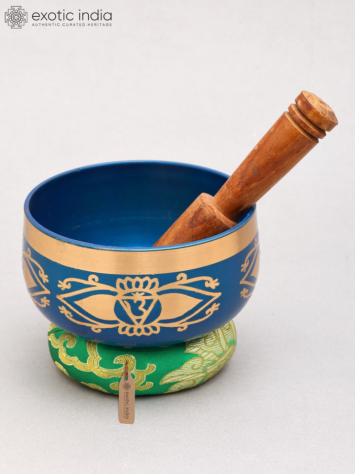 5" Tibetan Buddhist Brass Singing Bowl for Meditation