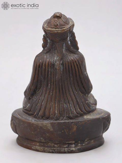 7" Guru Padmasambhava (Tibetan Buddhist Deity) | Brass Statue