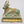 5" Small Green and Gold Nandi Statue in Brass