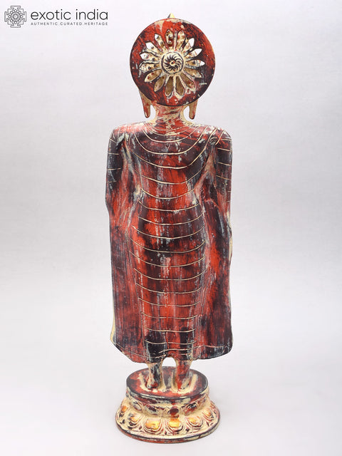 20" Standing Gautam Buddha | Brass Statue