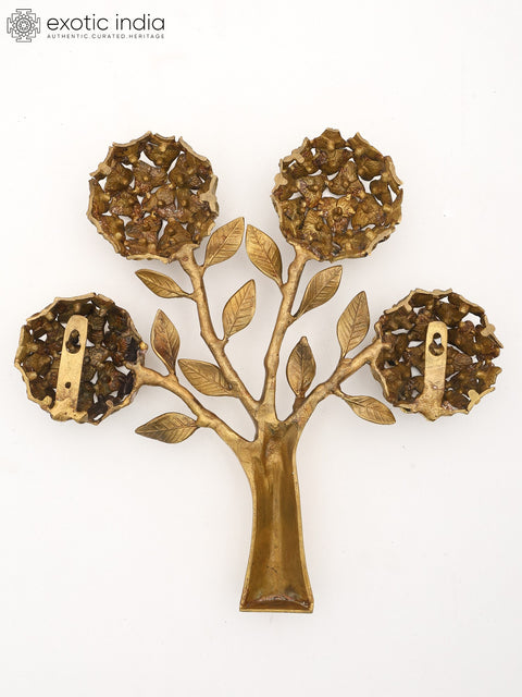 12" Decorative Brass Tree of Life | Wall Hanging