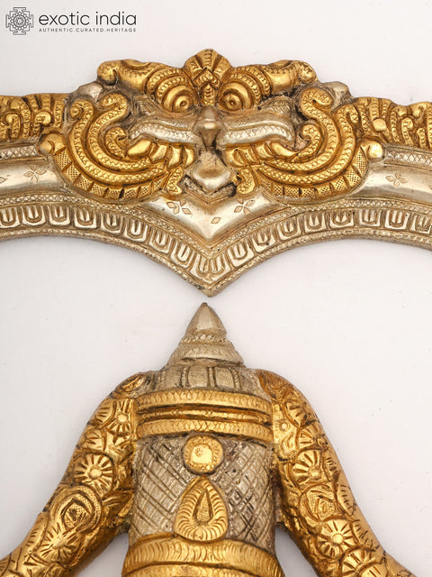 24" Tirupati Balaji (Venkateshvara) Wall Hanging | Brass Statue
