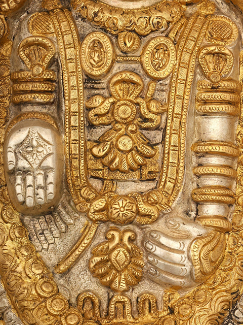 24" Tirupati Balaji (Venkateshvara) Wall Hanging | Brass Statue