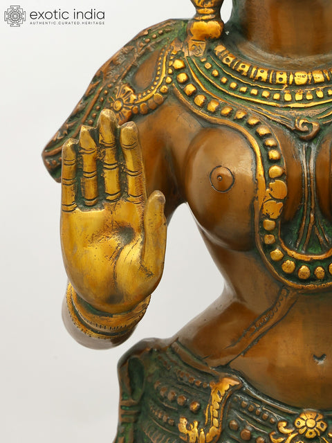 31" Large Standing Devi Parvati | Brass Statue