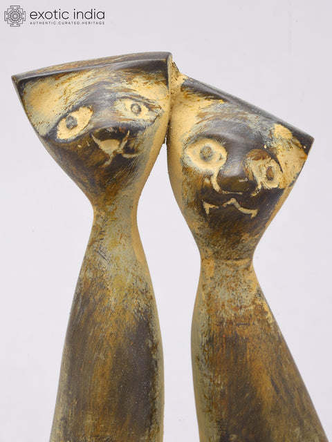 5" Small Decorative Cat Pair | Table Decor