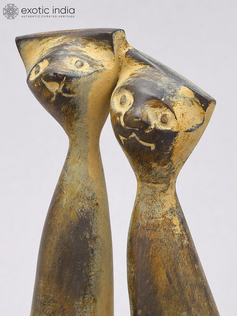 5" Small Decorative Cat Pair | Table Decor